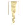 Tie-On Wavy Ponytail 55cm With Ribbons & Clip - 613 Platinum blonde