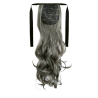 Tie-On Wavy Ponytail 55cm With Ribbons & Clip - 70 Dark Grey