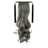 Tie-On Wavy Ponytail 55cm With Ribbons & Clip - 70 Dark Grey
