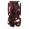Tie-On Wavy Ponytail 55cm With Ribbons & Clip - 99j-118 Red Plum