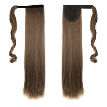 Self-Fastening Wrap Straight Ponytail 55cm - 10 Light golden brown