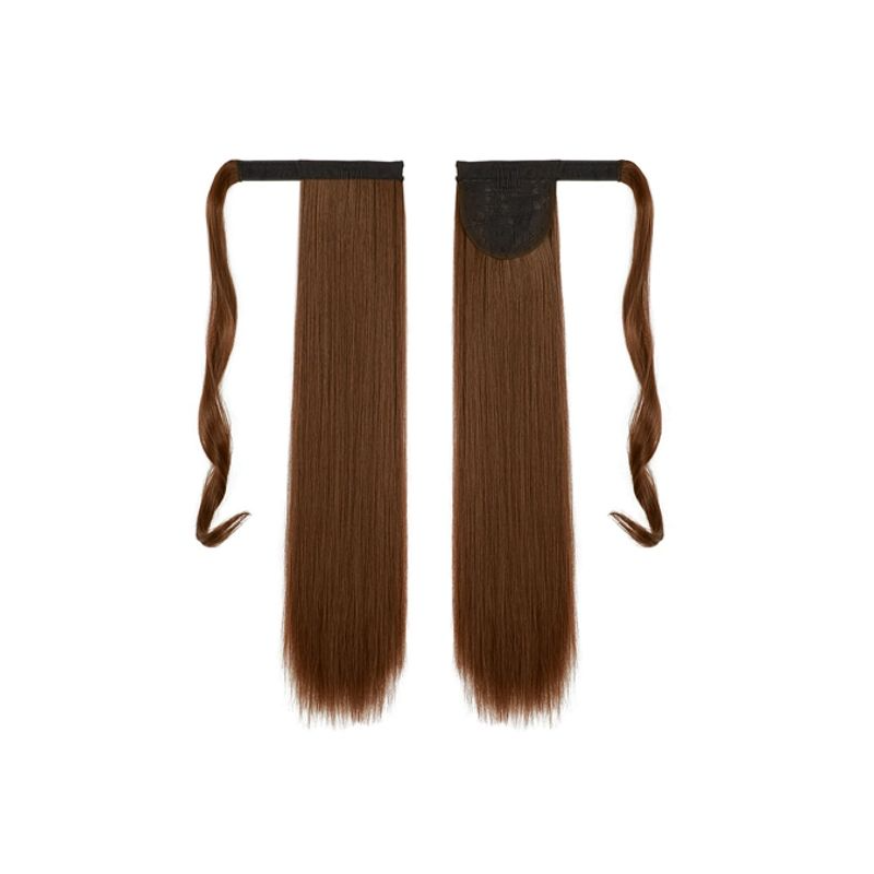 Self-Fastening Wrap Straight Ponytail 55cm - 12 Light golden brown