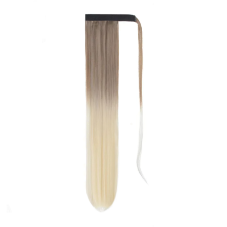 Self-Fastening Wrap Straight Ponytail 55cm - 12t613 Blonde Ombre