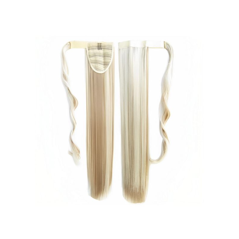 Self-Fastening Wrap Straight Ponytail 55cm - 14-613 Light ash blonde mix Self-Fastening Wrap Straight Ponytail 55cm - 14-613 Light ash blonde mix