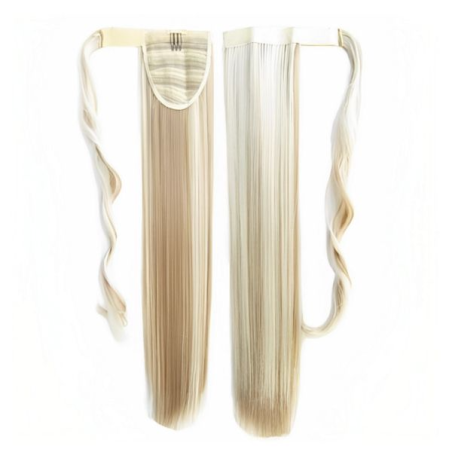 Self-Fastening Wrap Straight Ponytail 55cm - 14-613 Light ash blonde mix