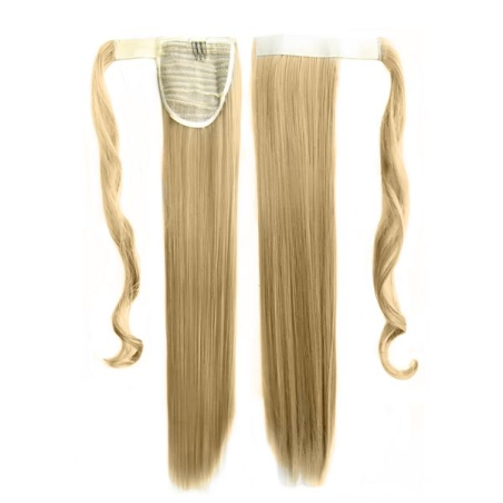 Self-Fastening Wrap Straight Ponytail 55cm - 16 Medium ash blonde