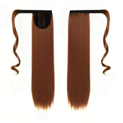 Self-Fastening Wrap Straight Ponytail 55cm - 30 Auburn brown