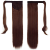 Self-Fastening Wrap Straight Ponytail 55cm - 33 Mahogany brown