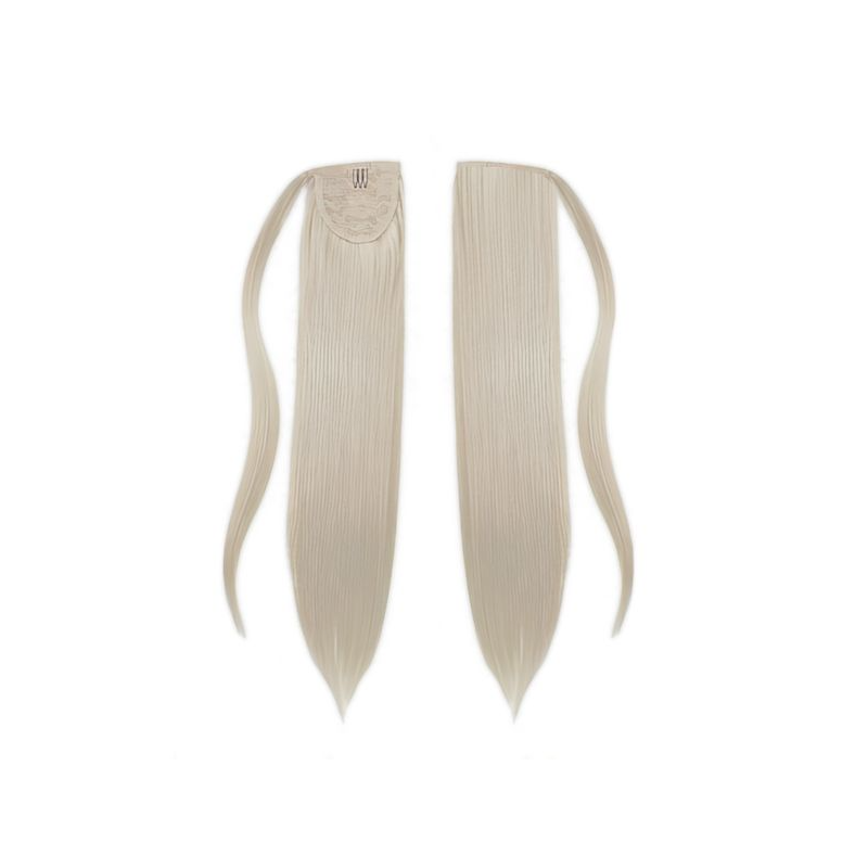 Self-Fastening Wrap Straight Ponytail 55cm - 88 Ash Platinum blonde