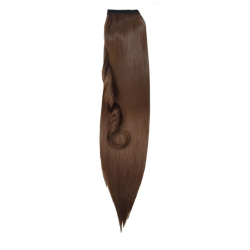 Self-Fastening Wrap Straight Ponytail 55cm - 9 Dark Chestnut
