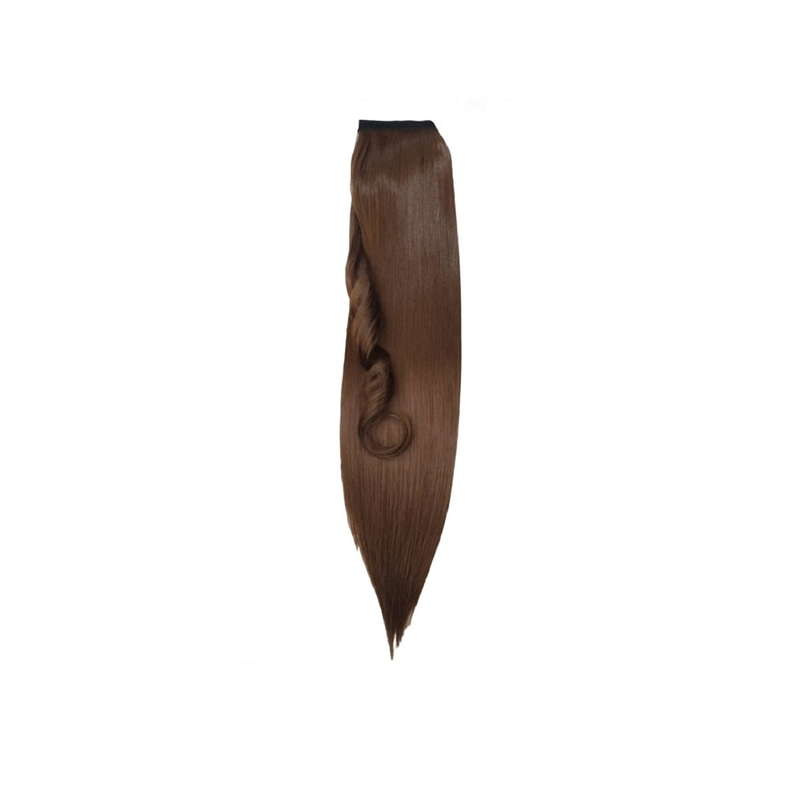 Self-Fastening Wrap Straight Ponytail 55cm - 9 Dark Chestnut Self-Fastening Wrap Straight Ponytail 55cm - 9 Dark Chestnut