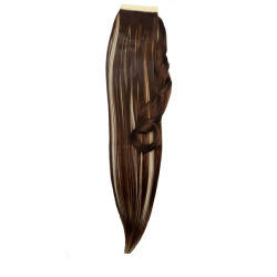 Self-Fastening Wrap Straight Ponytail 55cm - 9hh613 Brown/Blonde mix