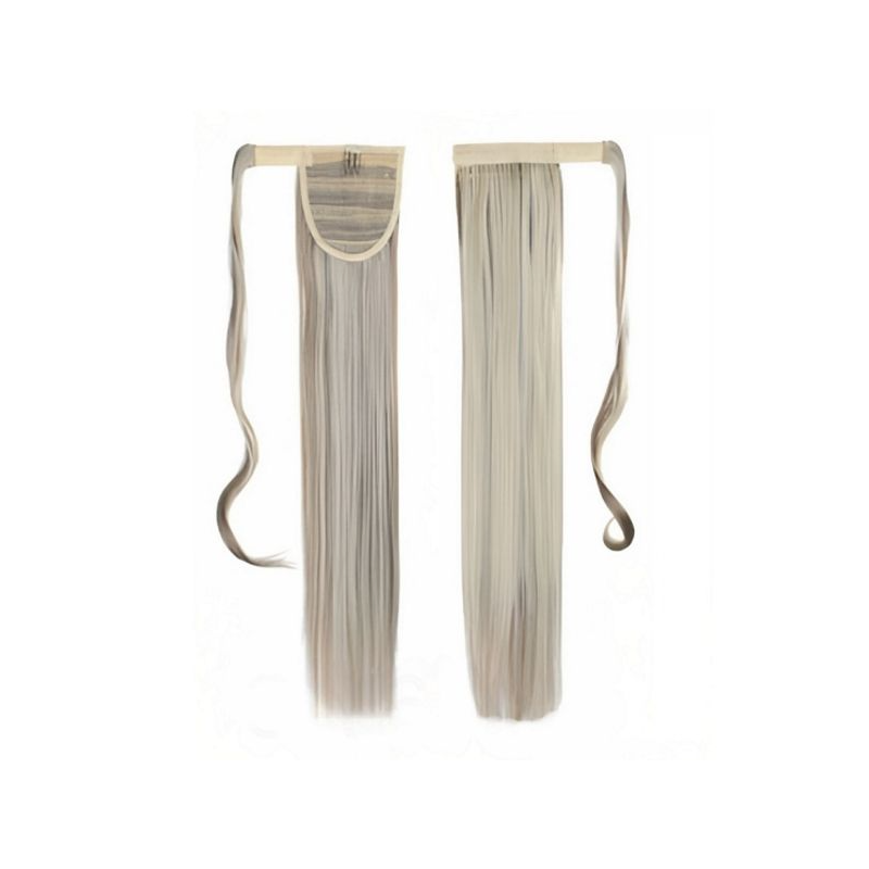Self-Fastening Wrap Straight Ponytail 55cm - F9A613 Ash light brown blonde mix Self-Fastening Wrap Straight Ponytail 55cm - F9A613 Ash light brown blonde mix
