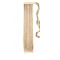 Self-Fastening Wrap Straight Ponytail 55cm - m18-613 Light brown/Blonde mix