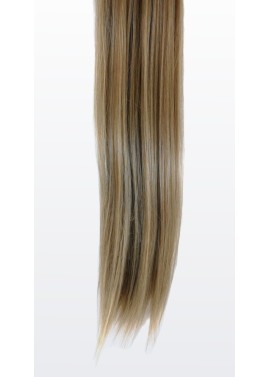 10 Piece Straight Long 55-60cm Full Head Clip-on Hair Extensions XXL - M988 Light latte blonde-brown Mix Straight