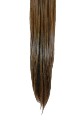 10 Piece Straight Long 55-60cm Full Head Clip-on Hair Extensions XXL - M4-27 Chocolate Golden Blonde Mix Straight