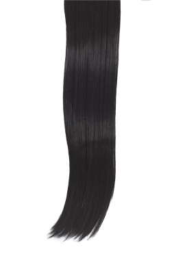 10 Piece Straight Long 55-60cm Full Head Clip-on Hair Extensions XXL - 1B Natural Black Brown Straight