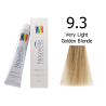 Nouvelle Professional Permanent Hair Tint Dye 100ml + 100ml 20vol developer - 9.3 Very light golden blonde