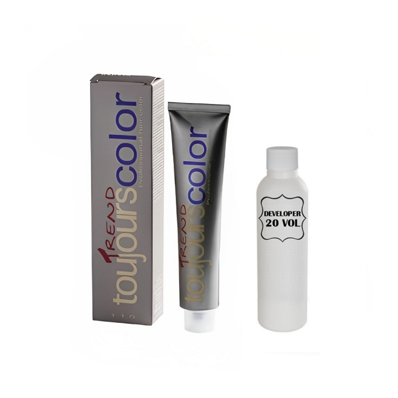 Toujours Trend Permanent Dye 100ml +100ml 20vol Developer - 6.45 Dark Copper Mahogany Blonde Toujours Trend Permanent Dye 100ml +100ml 20vol Developer - 6.45 Dark Copper Mahogany Blonde