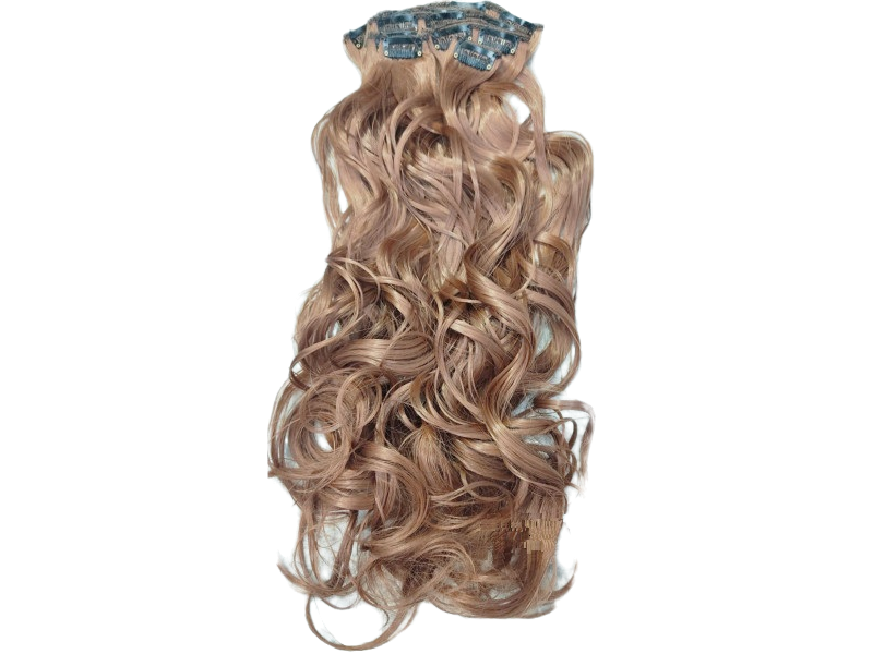 10 Piece Wavy Long 55-60cm Full Head Clip-on Hair Extensions XXL - 30 Golden Auburn