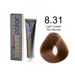 Toujours Trend Permanent Dye 100ml +100ml 20vol Developer - 8.31 Light Golden Ash Blonde