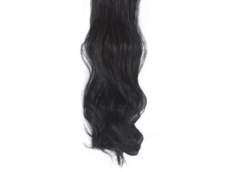 10 Piece Wavy Long 55-60cm Full Head Clip-on Hair Extensions XXL - 1b Natural Black Brown