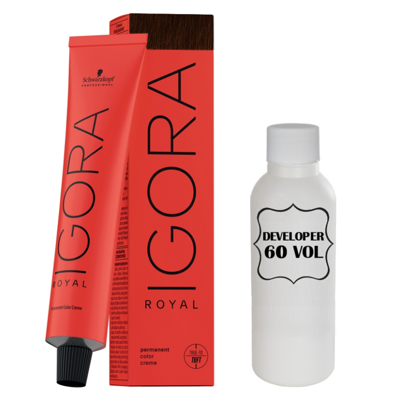 Igora Royal Professional -60ml +60ml 20vol developer - 5.7 Igora Royal Professional -60ml +60ml 20vol developer - 5.7