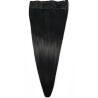 1 Piece Straight 5 Clip Synthetic Hair Extension XXL 60cm - 1 Jet Black