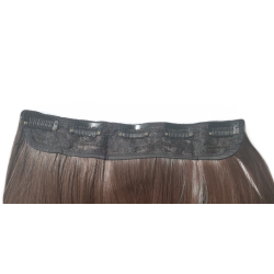 1 Piece Straight 5 Clip Synthetic Hair Extension XXL 60cm - 10 Mid Brown