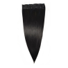 1 Piece Straight 5 Clip Synthetic Hair Extension XXL 60cm - 2 Darkest Brown