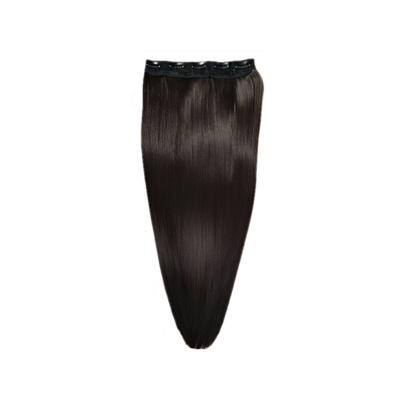 1 Piece Straight 5 Clip Synthetic Hair Extension XXL 60cm - 4 Dark Brown 1 Piece Straight 5 Clip Synthetic Hair Extension XXL 60cm - 4 Dark Brown