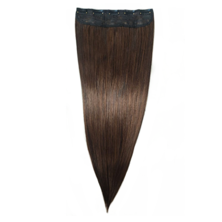 1 Piece Straight 5 Clip Synthetic Hair Extension XXL 60cm - 4m27 Brown Mix