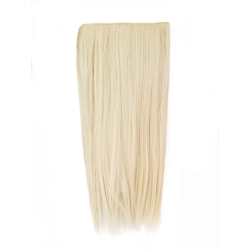 1 Piece Straight 5 Clip Synthetic Hair Extension XXL 60cm - 60-613 Mid-Platinum Blonde