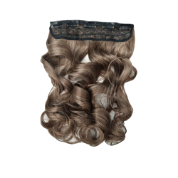 1 Piece Wavy 5 Clip Synthetic Hair Extension XXL 60cm - 9m88 Ashy Brown