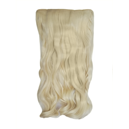 1 Piece Wavy 5 Clip Synthetic Hair Extension XXL 60cm - 60-613 MId-Platinum Blonde
