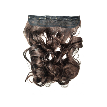 1 Piece Wavy 5 Clip Synthetic Hair Extension XXL 60cm - 2-30 Dark Brown Mix