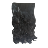 1 Piece Wavy 5 Clip Synthetic Hair Extension XXL 60cm - 1B Natural Black
