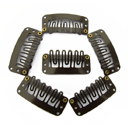 48 Piece Extra Hold Extension Clip Pack - Dark Brown