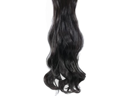10 Piece Wavy Long 55-60cm Full Head Clip-on Hair Extensions XXL - 2 Dark Brown