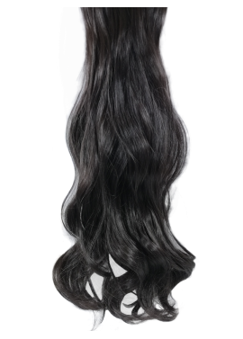 10 Piece Wavy Long 55-60cm Full Head Clip-on Hair Extensions XXL - 2 Dark Brown