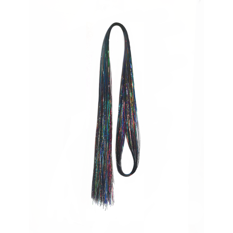 Tie-On Vibrant Hair Tinsel 90cm - 100 Pack - Multi-Colored Tie-On Vibrant Hair Tinsel 90cm - 100 Pack - Multi-Colored