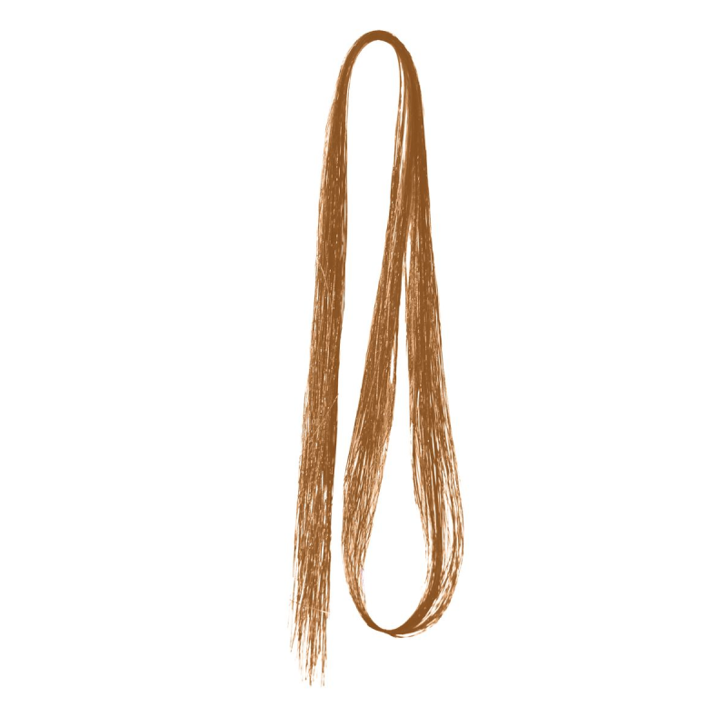 Tie-On Vibrant Hair Tinsel 90cm - 100 Pack - Copper