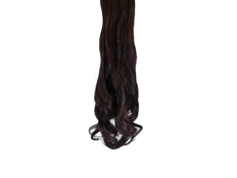10 Piece Wavy Long 55-60cm Full Head Clip-on Hair Extensions XXL - 99J Deep Plum 10 Piece Wavy Long 55-60cm Full Head Clip-on Hair Extensions XXL - 99J Deep Plum