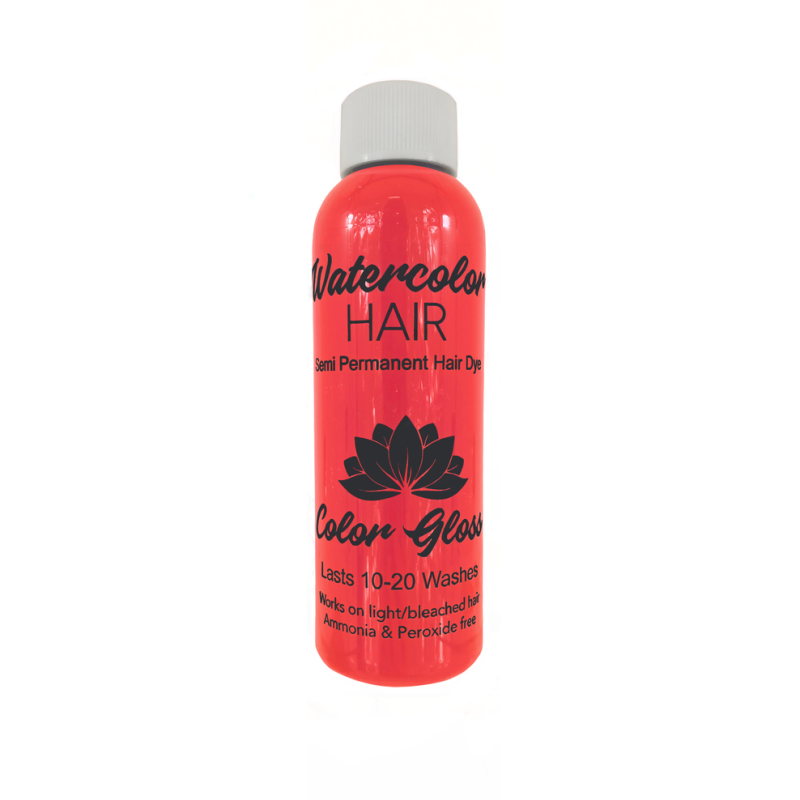 Watercolor Semi-Permanent Liquid Hair Dye 100ml - Hot Pink