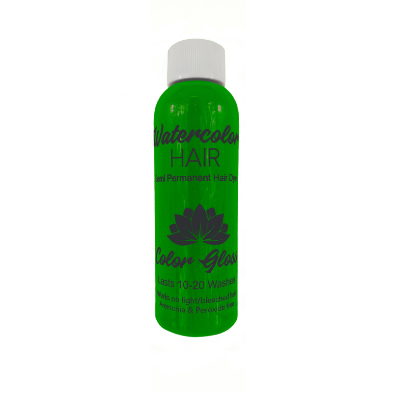 Watercolor Semi-Permanent Liquid Hair Dye 100ml - Light Green Watercolor Semi-Permanent Liquid Hair Dye 100ml - Light Green