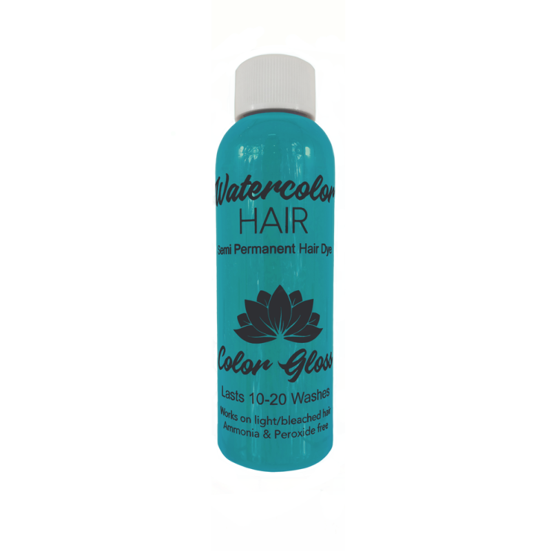 Watercolor Semi-Permanent Liquid Hair Dye 100ml - Light Teal-Blue