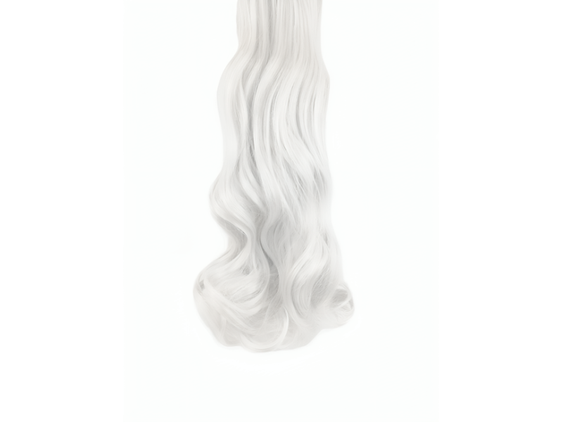 10 Piece Wavy Long 55-60cm Full Head Clip-on Hair Extensions XXL - 600 Platinum White 10 Piece Wavy Long 55-60cm Full Head Clip-on Hair Extensions XXL - 600 Platinum White